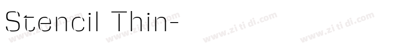 Stencil Thin字体转换 Stencil Thin字体转换